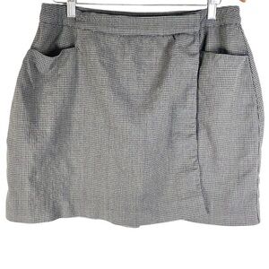 INC International Concepts Women’s Wool Blend Brown & Gray Wrapped Skirt Size 14